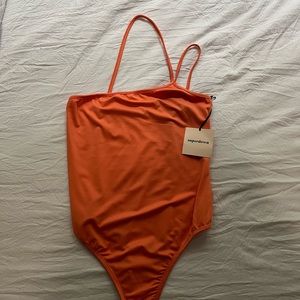 Superdown Orange Bodysuit